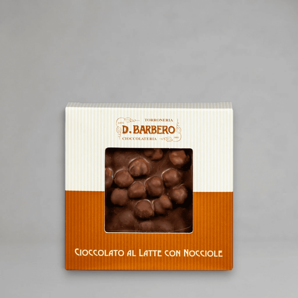 Barbero Cioccolato al Latte con Nocciole 120 g – Vollmilchschokolade mit Piemonteser Haselnüssen - OLIPASO - Süsses