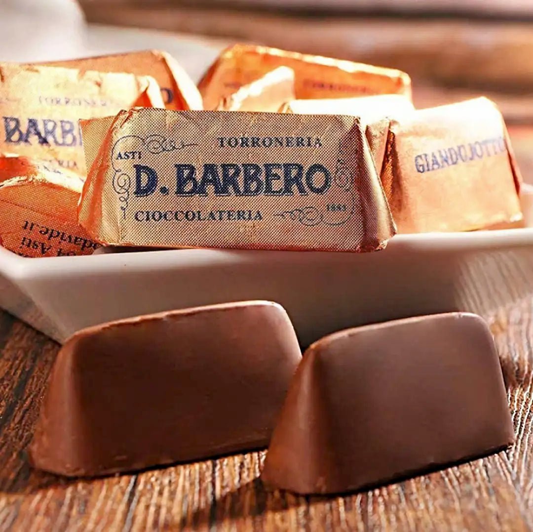 Barbero Giandujotti in einer Pralinenschale