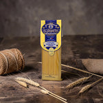 Nahaufnahme der Lingue di Passero N.51 – raue, bronzetrafilierte Oberfläche der Cocco-Pasta - OLIPASO