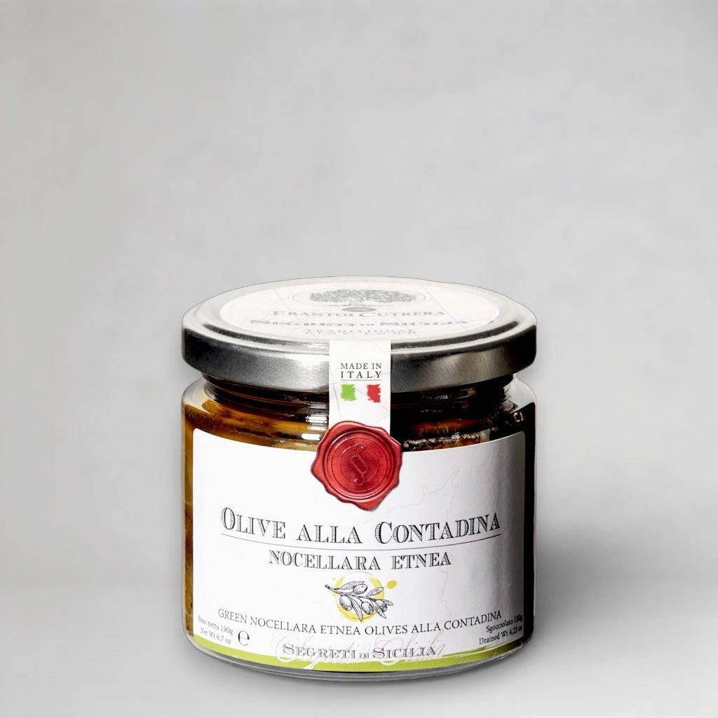 Olive alla Contadina - grüne Nocellara Oliven in Olivenöl - OLIPASO - Oliven
