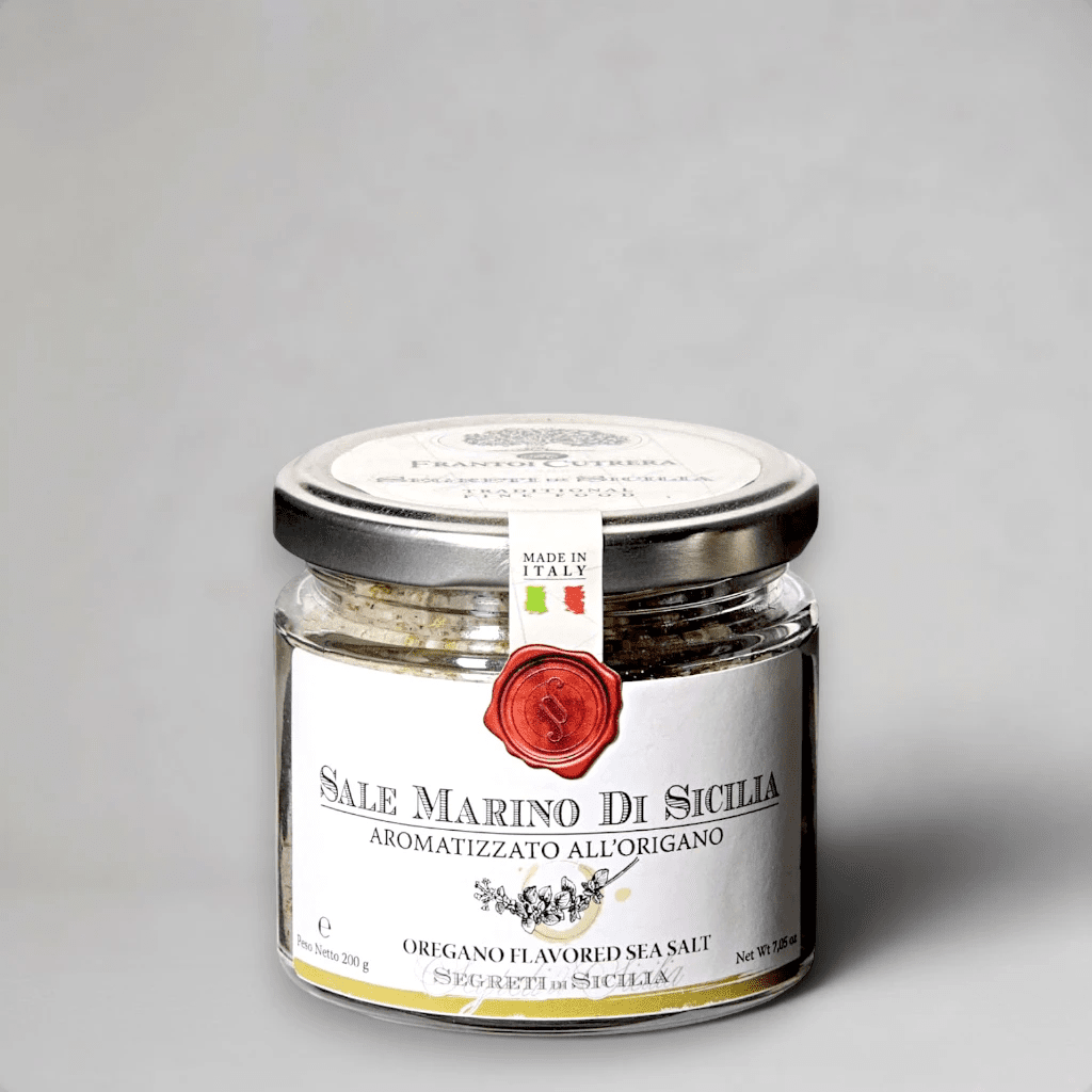 Glas Sale di Marino All Origano von Frantoio Cutrera