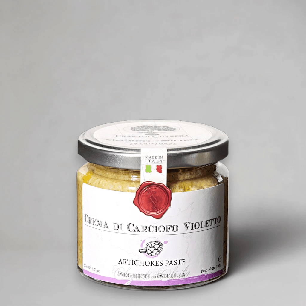 Glas Crema di Carciofo Violetto von Frantoi Cutrera, 190 g