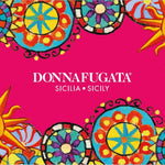 Buntes Donnafugata Logo im Stile eine Kaleidoskopes