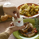 Frantoi Cutrera Fior di Sale mit Steak und kartoffeln