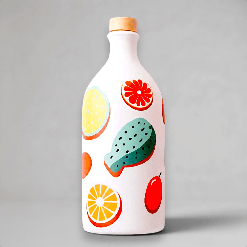 Frantoio Murgalia Keramikflasche Coolors Weiss - OLIPASO
