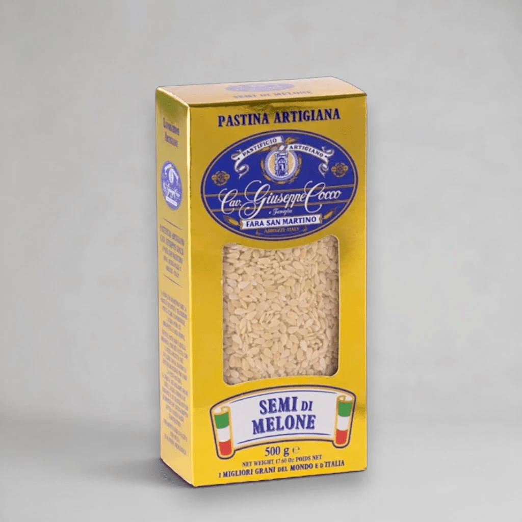 Semi di Melone N.70 von Cav. Giuseppe Cocco – feine Bronze-Pastina aus Hartweizengrieß, 500-g-Packung