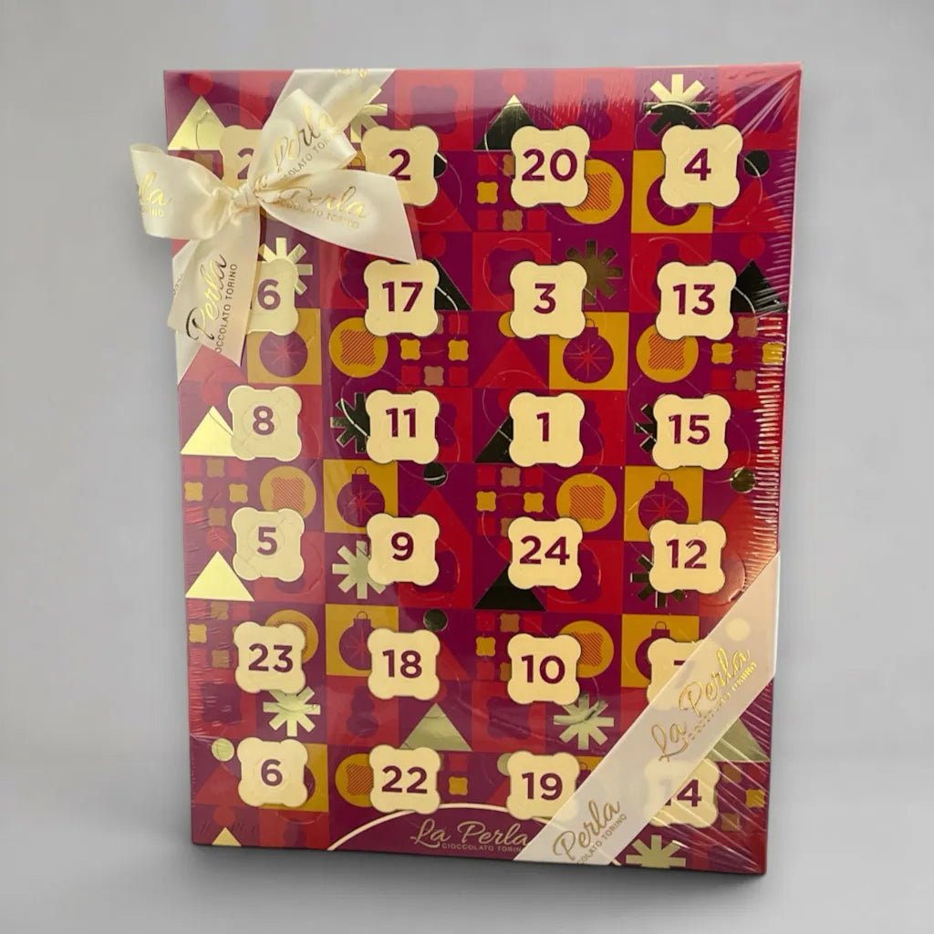 La Perla di Torino Adventskalender – Tartufi, Baci di Dama und Kaffeebohnen, 300 g - OLIPASO - Süsses