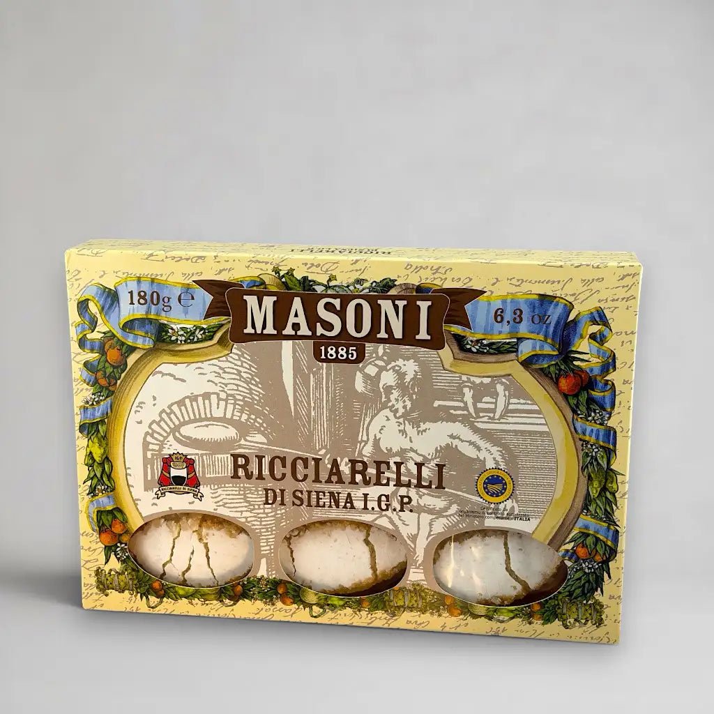 Masoni Ricciarelli di Siena IGP – weiches Mandelgebäck aus der Toskana - OLIPASO - Süsses