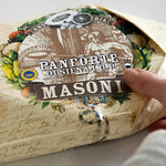 Masoni Panforte di Siena IGP Margherita mit Puderzucker, Laib in Papierverpackung - OLIPASO