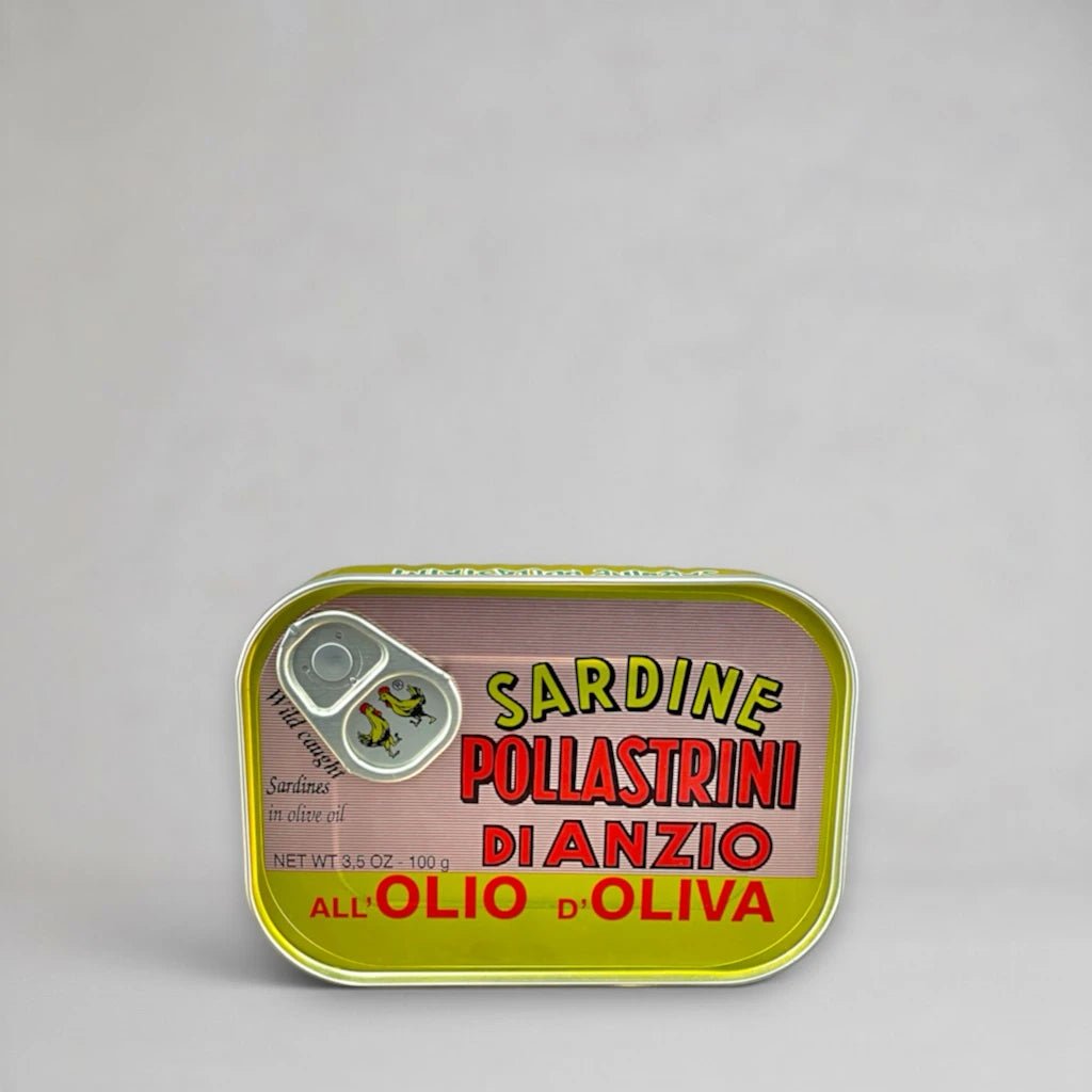 Sardine all Olio - Pollastrini Sardinen in Olivenöl - OLIPASO - Fischkonserven