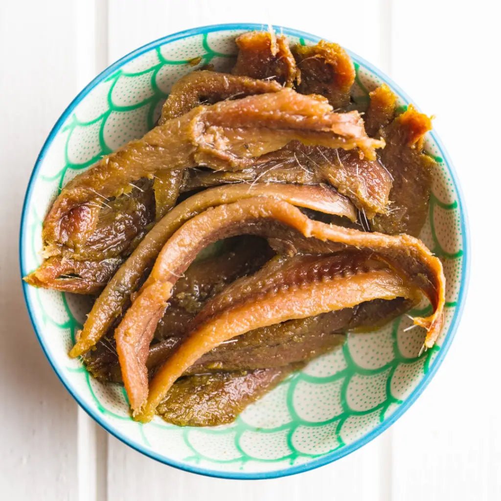 Pollastrini Sardellenfilets in Olivenöl mit Peperoncino – Acciughe Piccanti - OLIPASO - Fischkonserven