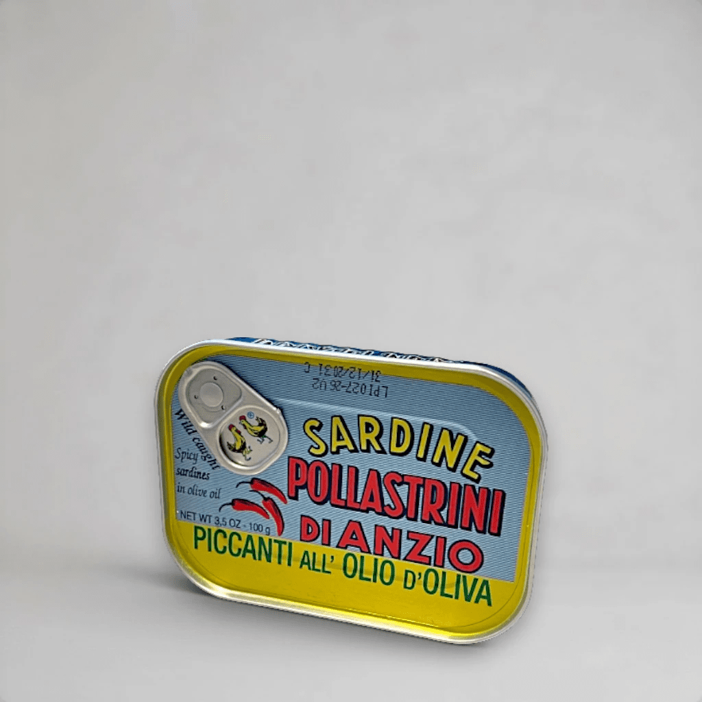 Sardine piccanti - Sardinen mit Peperoncino in Olivenöl - OLIPASO - Fischkonserven