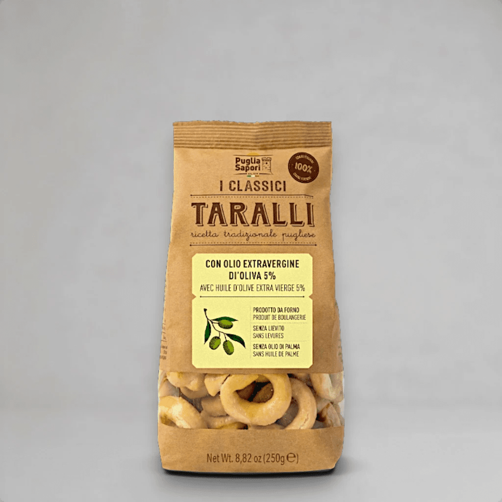 Taralli I Classici con Olio - mit Olivenöl Extra Vergine - OLIPASO - Herzhaftes & Knabbereien