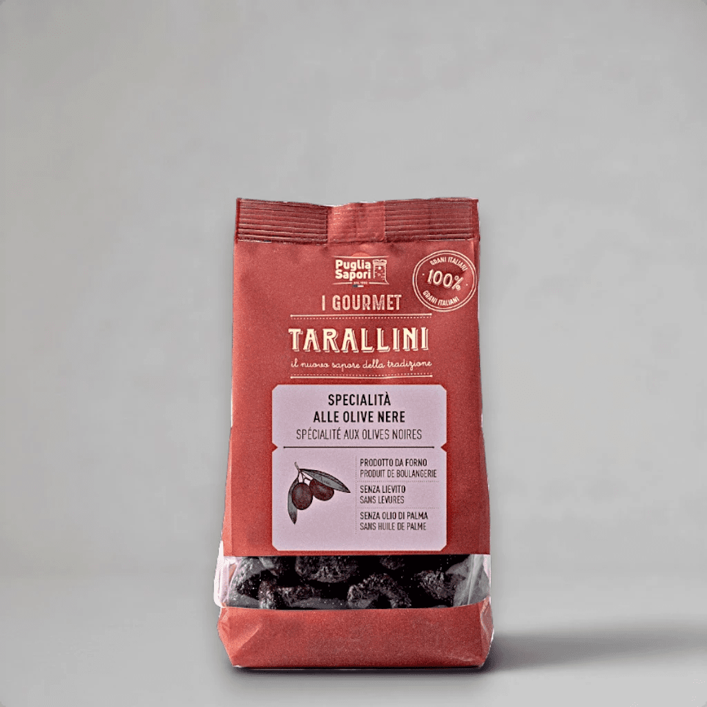 Tarallini alle Olive Nere - mit schwarzen Oliven - OLIPASO - Herzhaftes & Knabbereien