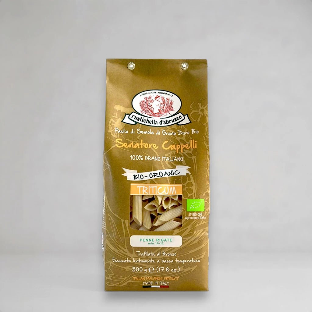 Senatore Cappelli Bio Penne Rigate Rustichella 500g - OLIPASO - Pasta