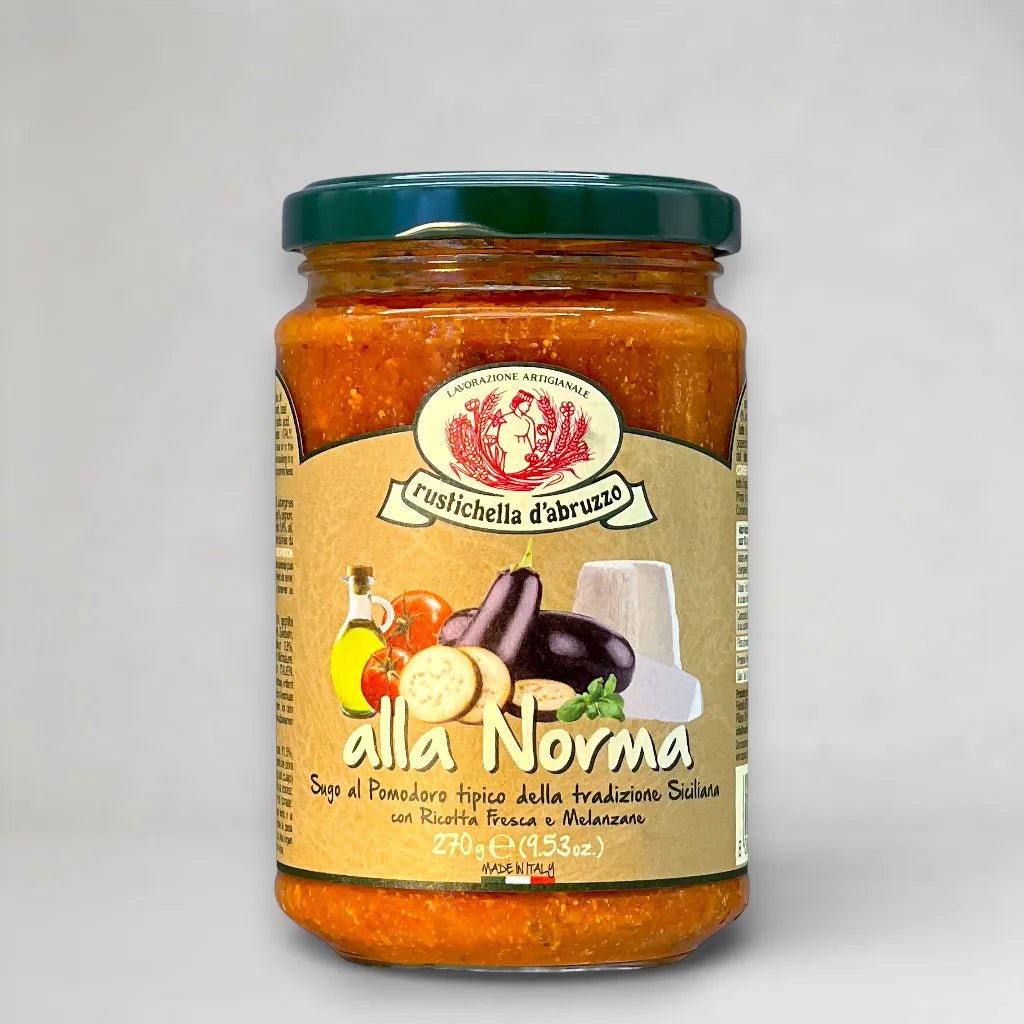 Sugo alla Norma - Tomatensugo mit Ricotta und Auberginen - OLIPASO - Sugo