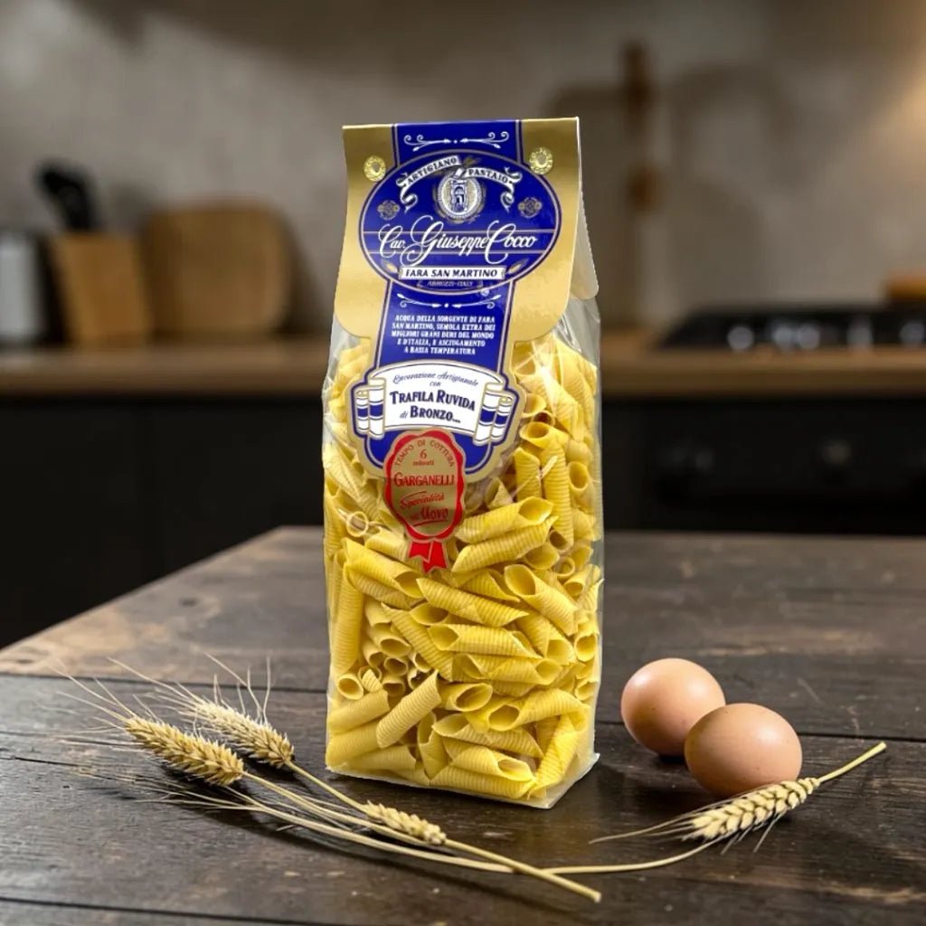 Garganelli N.26 von Cav. Giuseppe Cocco – gerollte Eier-Röhrchen aus der Romagna-Tradition, 250-g-Packung