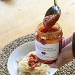 Sugo con Salsiccia di Maiale von Frantoi Cutrera, angerichtet