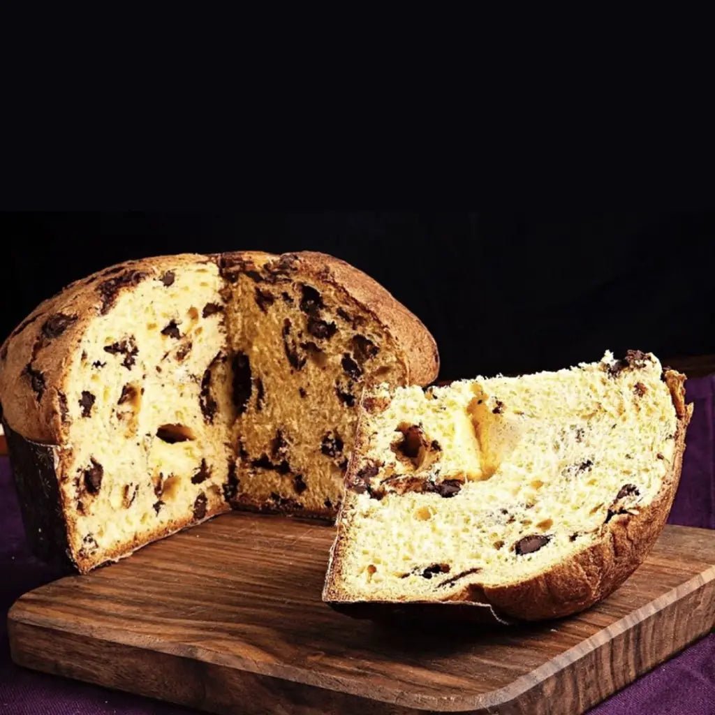 Barbero Panettone al Cioccolato 750 g – handwerklicher Panettone mit Zartbitterschokolade und mildem Sauerteig - OLIPASO - Süsses