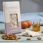Barbero Torronfetta con Mandorle 50 g – knusprige Nougat-Scheibe mit Mandeln - OLIPASO - Süsses