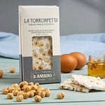 Barbero Torronfetta con Nocciole 50 g – knusprige Nougat-Scheibe mit Haselnüssen - OLIPASO - Süsses