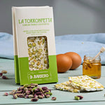 Barbero Torronfetta con Pistacchio 50 g – knusprige Nougat-Scheibe mit Pistazien - OLIPASO - Süsses